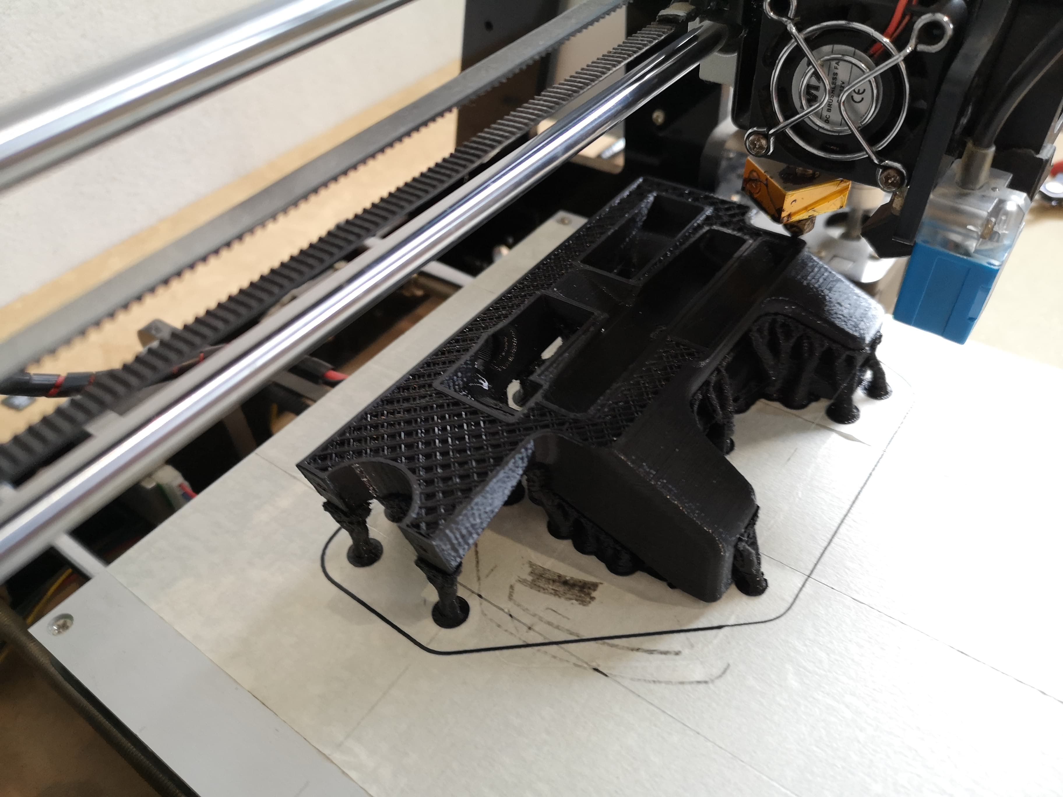 3D tlač prototypového dielu na tlačiarni